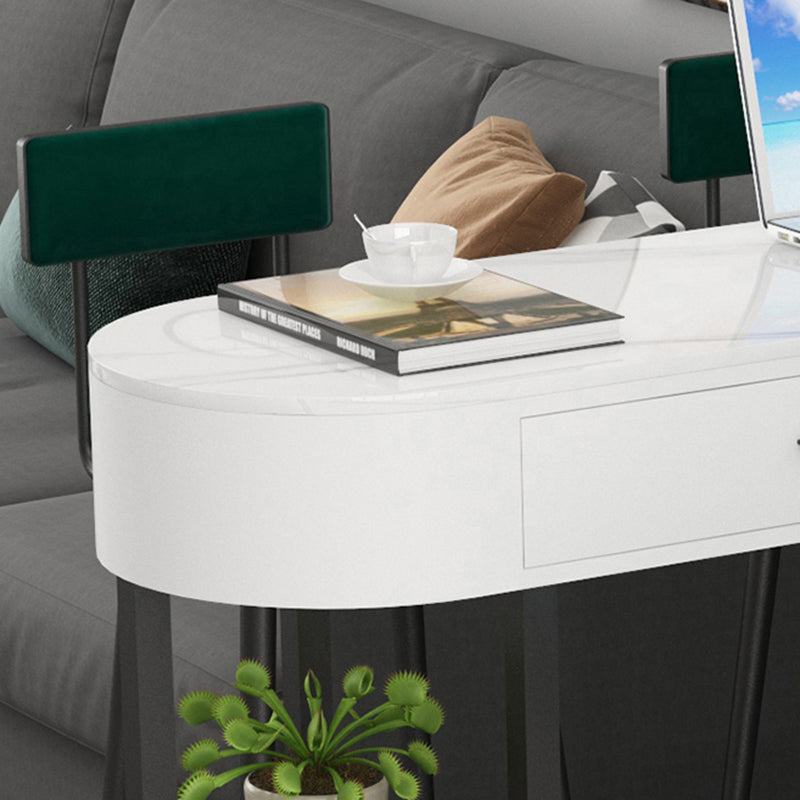 Contemporary Indoor Marble Cocktail Bar Table Storage Sled Bistro Bar Table