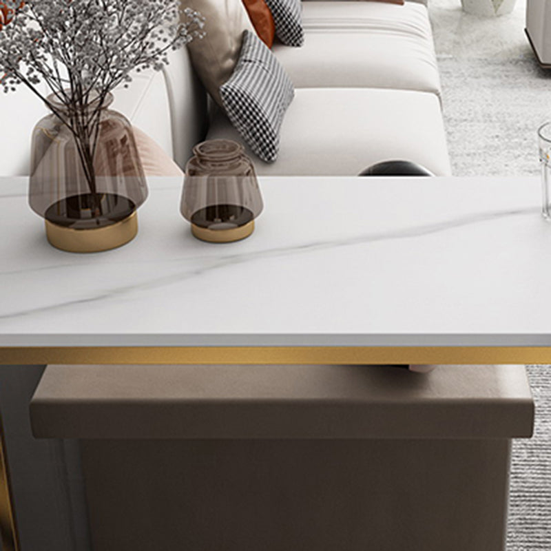 Wine Rack Modern Bistro Bar Desk Marble Sled Bar Height Indoor Cocktail Table