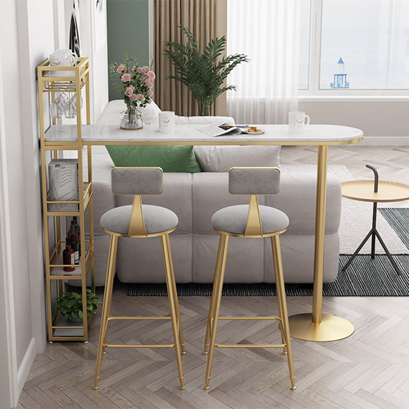 Living Room Double Pedestal Bar Wine Table Modern White Pub Height Dining Table