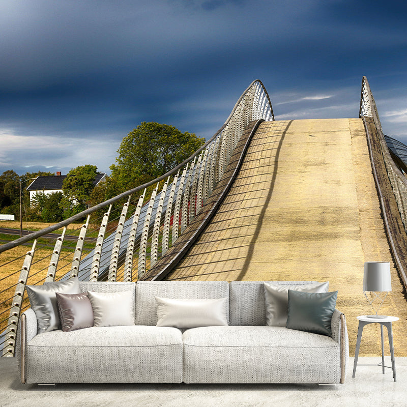 Bridge Mural Horizontal Photography Environment Friendly for Bedroom