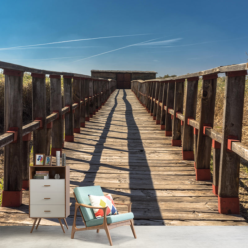 Eco-friendly Space Extension Mural Horizontal Photography for Room