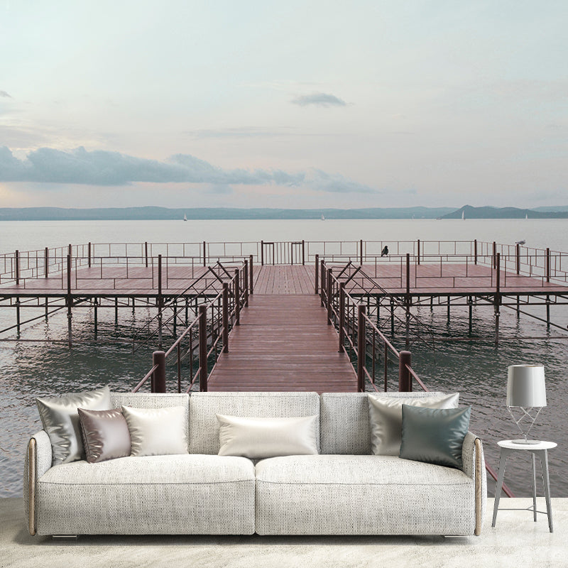 Light Color Space Extension Mural Photography Eco-friendly for Wall Decor