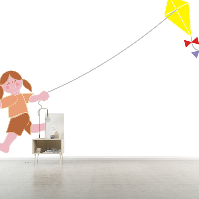 Bright Color Cartoon Illustration Wall Mural Decorative Eco-friendly for Room