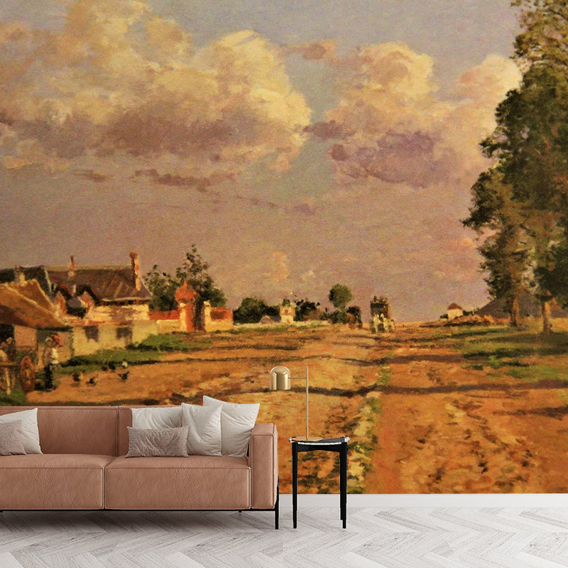 Horizontal Illustration Wall Mural Painting Decorative Eco-friendly for Home Decor