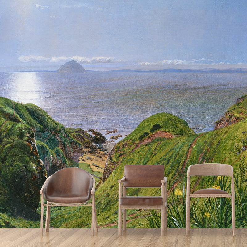 Horizontal Illustration Wall Mural Painting Decorative Eco-friendly for Home Decor