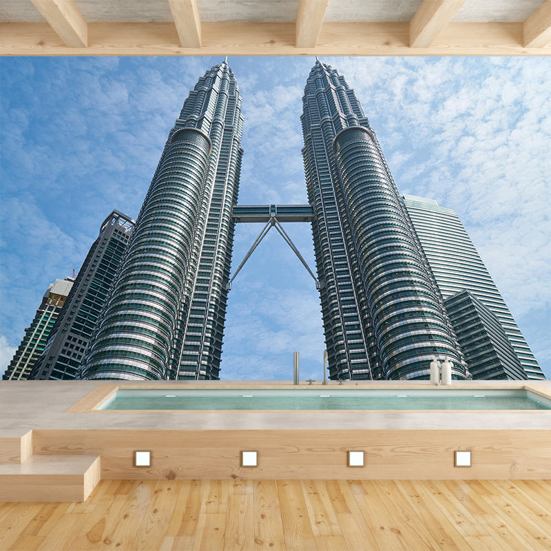 Huge Architecture Photography Mural Decorative Eco-friendly for Room