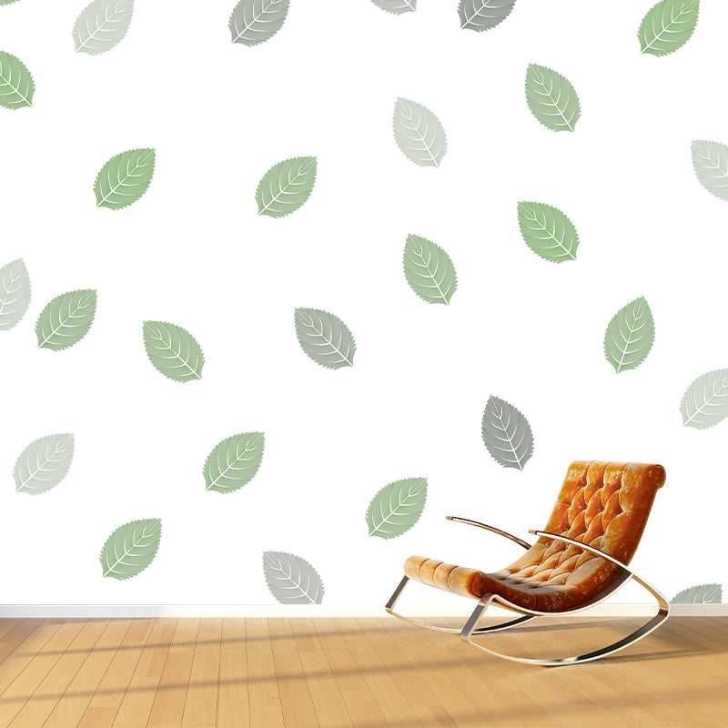 Kleurrijke illustratie muurschildering tropische planten decoratief milieuvriendelijk voor decoratie