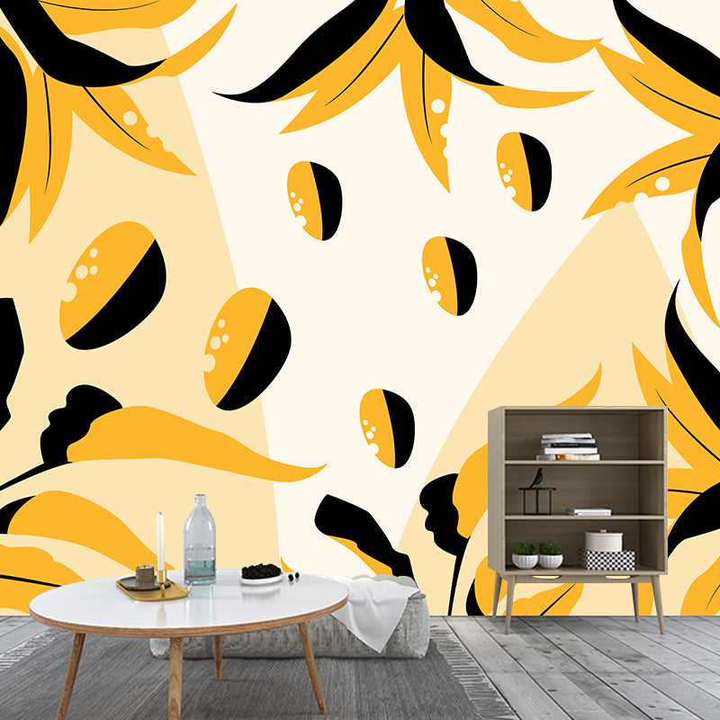 Tropical plant Illustration Mural Decorative Eco-friendly for Home