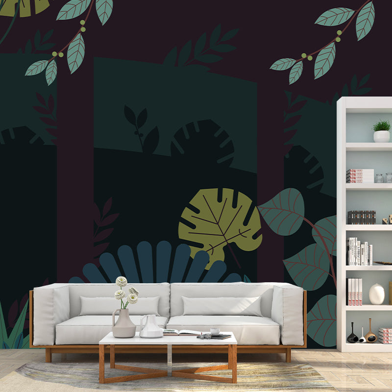 Tropical Plants Mural Decorative Eco-friendly for Home Decor