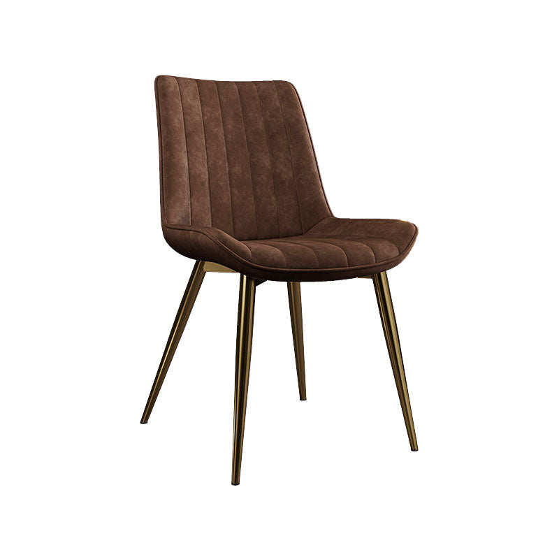 Sillas de comedor escandinavas de metal para interiores y exteriores Silla Parsons con patas de metal
