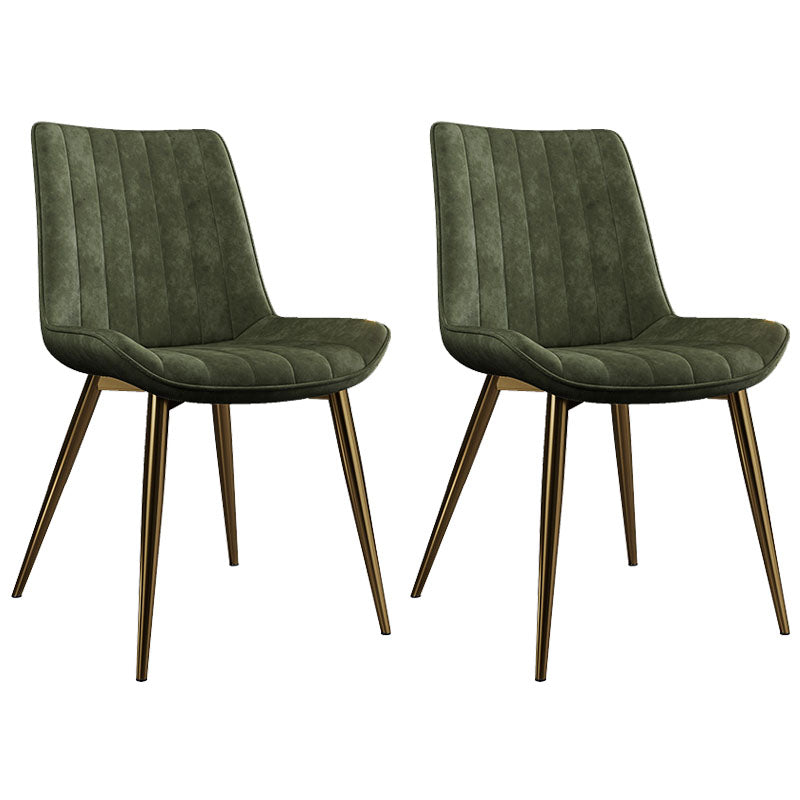 Sillas de comedor escandinavas de metal para interiores y exteriores Silla Parsons con patas de metal