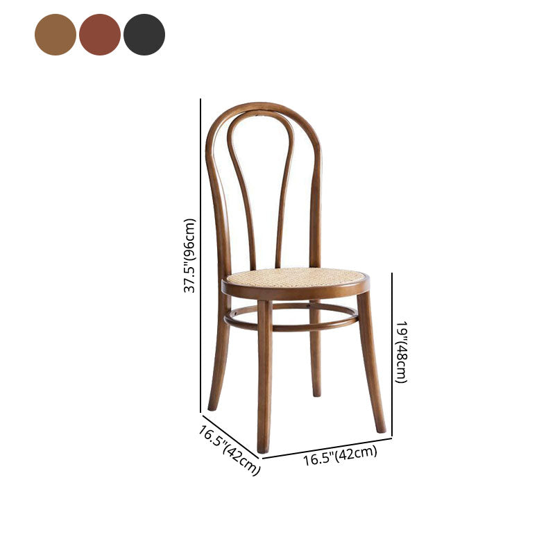 Sillas tradicionales de madera para interiores y exteriores Silla auxiliar con respaldo Windsor