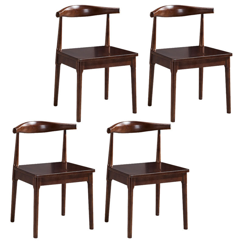Silla sin brazos de comedor de madera moderna, silla de comedor con respaldo de escalera para cocina