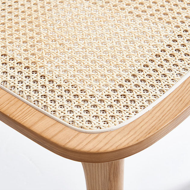 Sillas sin brazos de comedor de madera maciza Silla con respaldo abierto para interiores y exteriores