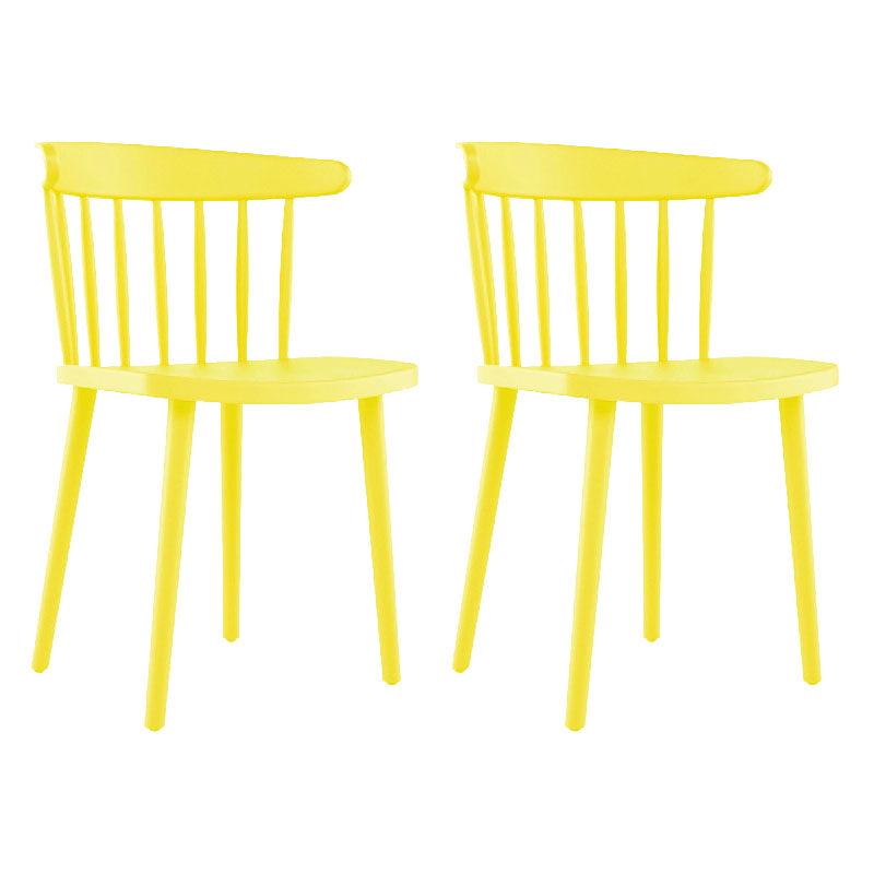Sillas acrílicas modernas para interiores y exteriores Silla auxiliar de comedor Windsor