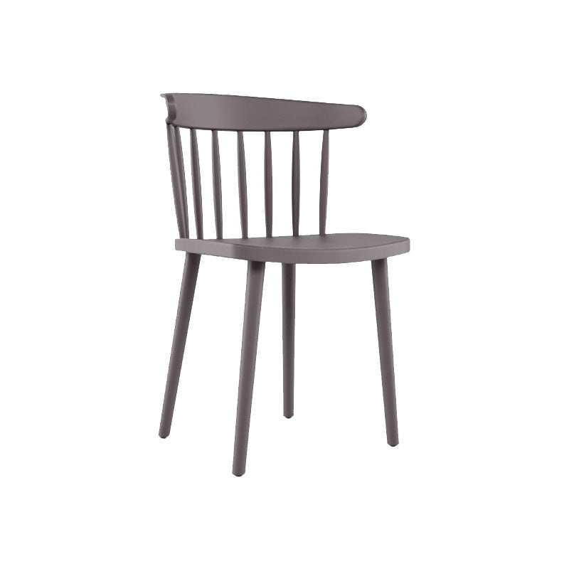 Sillas acrílicas modernas para interiores y exteriores Silla auxiliar de comedor Windsor