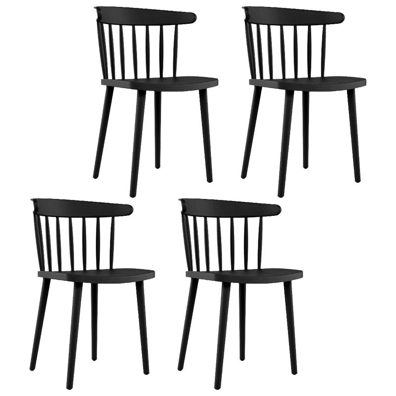 Sillas acrílicas modernas para interiores y exteriores Silla auxiliar de comedor Windsor