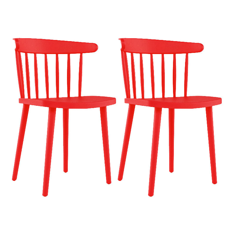 Sillas acrílicas modernas para interiores y exteriores Silla auxiliar de comedor Windsor