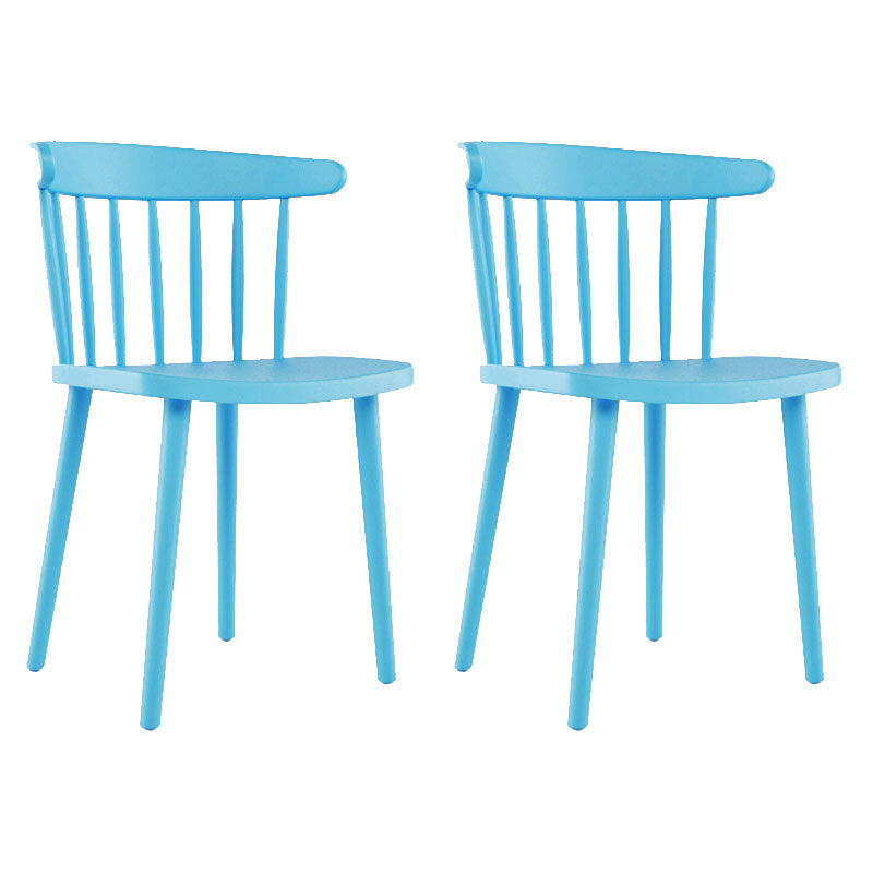 Sillas acrílicas modernas para interiores y exteriores Silla auxiliar de comedor Windsor