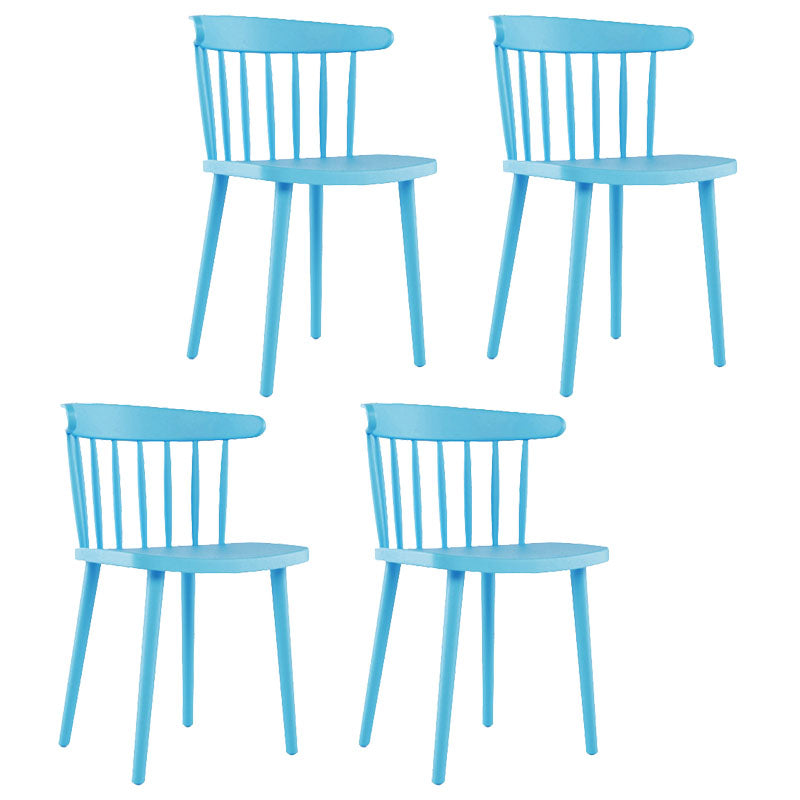 Sillas acrílicas modernas para interiores y exteriores Silla auxiliar de comedor Windsor
