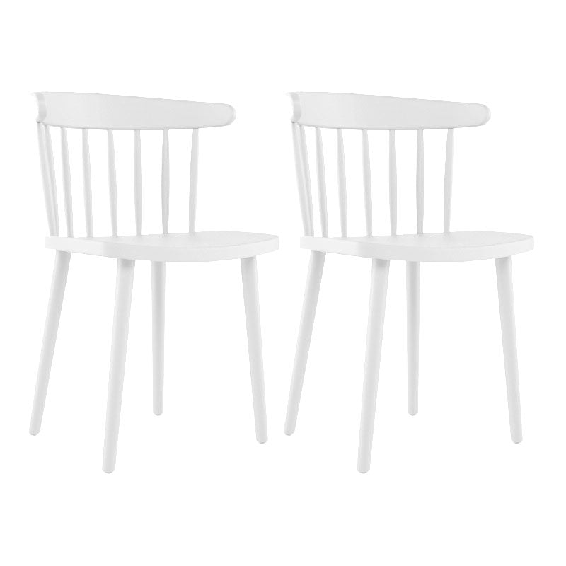 Sillas acrílicas modernas para interiores y exteriores Silla auxiliar de comedor Windsor