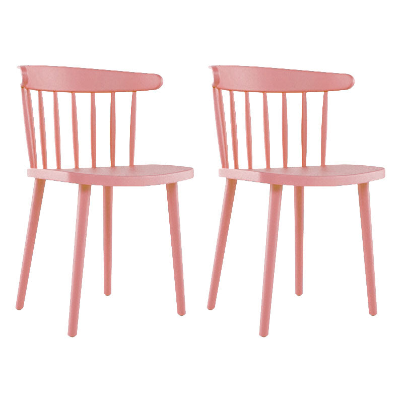 Sillas acrílicas modernas para interiores y exteriores Silla auxiliar de comedor Windsor