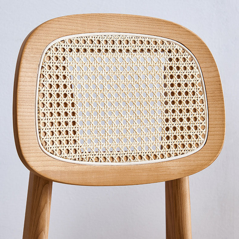 Cocina contemporánea de madera que cena la silla sin brazos con respaldo abierto que cena la silla