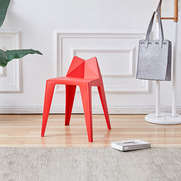Sillas de plástico modernas para interiores y exteriores, sillas de comedor con respaldo sólido