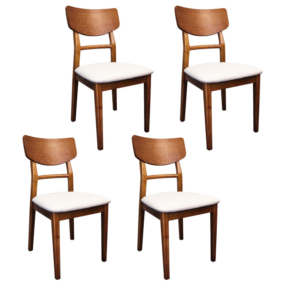 Sillas de cocina de madera contemporáneas con respaldo de escalera, silla lateral de comedor