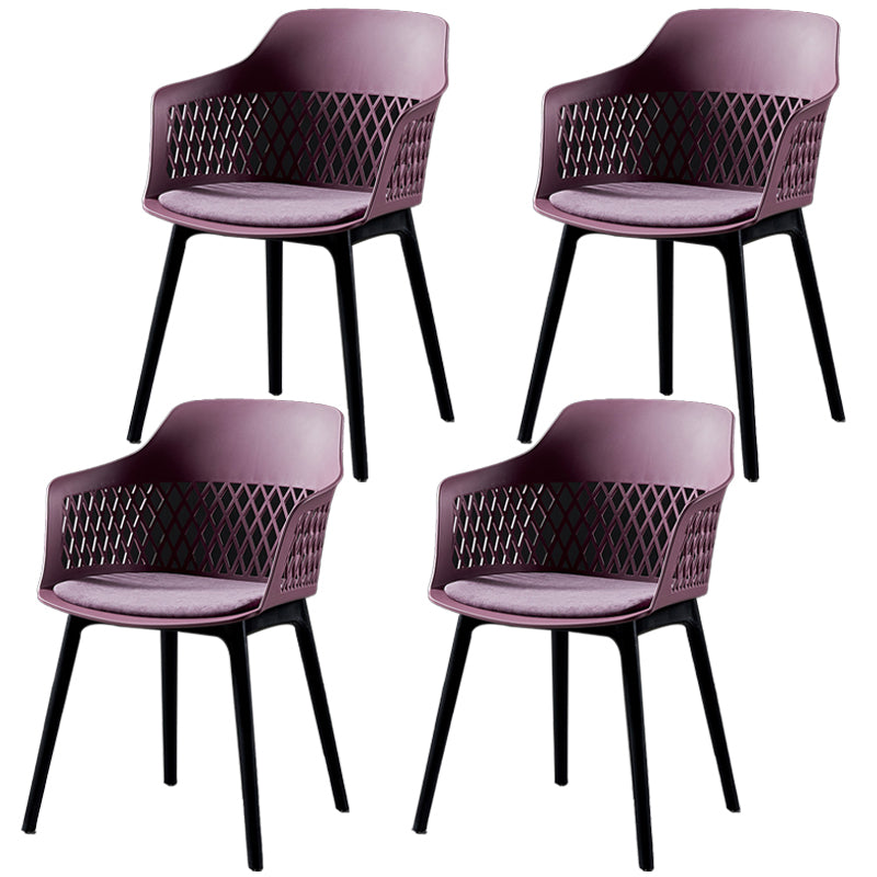 Sillón de metal contemporáneo para interiores y exteriores, sillón con respaldo abierto