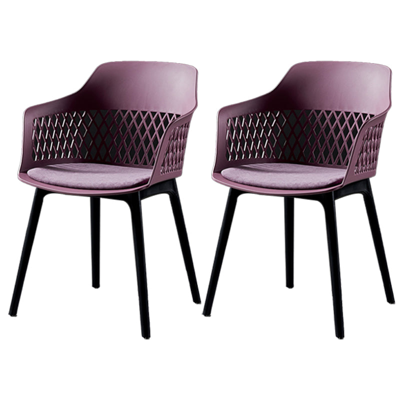 Sillón de metal contemporáneo para interiores y exteriores, sillón con respaldo abierto