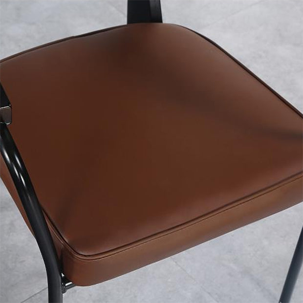 Fauteuil de pièce intérieure-extérieure en métal industriel, chaise à dossier ouvert