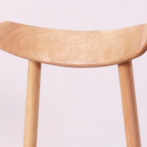 Chaises d'appoint contemporaines en bois pour pièce intérieure et extérieure, chaise à dossier ouvert