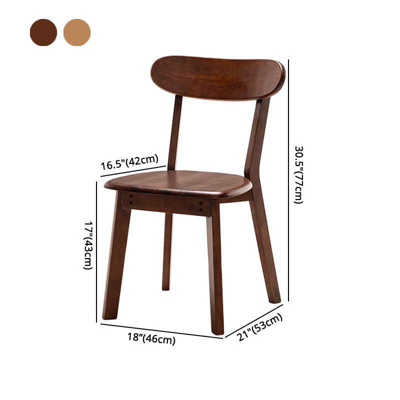 Chaises d'appoint contemporaines en bois pour pièce intérieure et extérieure, chaise à dossier ouvert