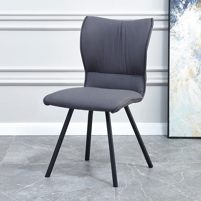 Chaise d'appoint rembourrée moderne, finition mate, chaise Parsons pour salle à manger