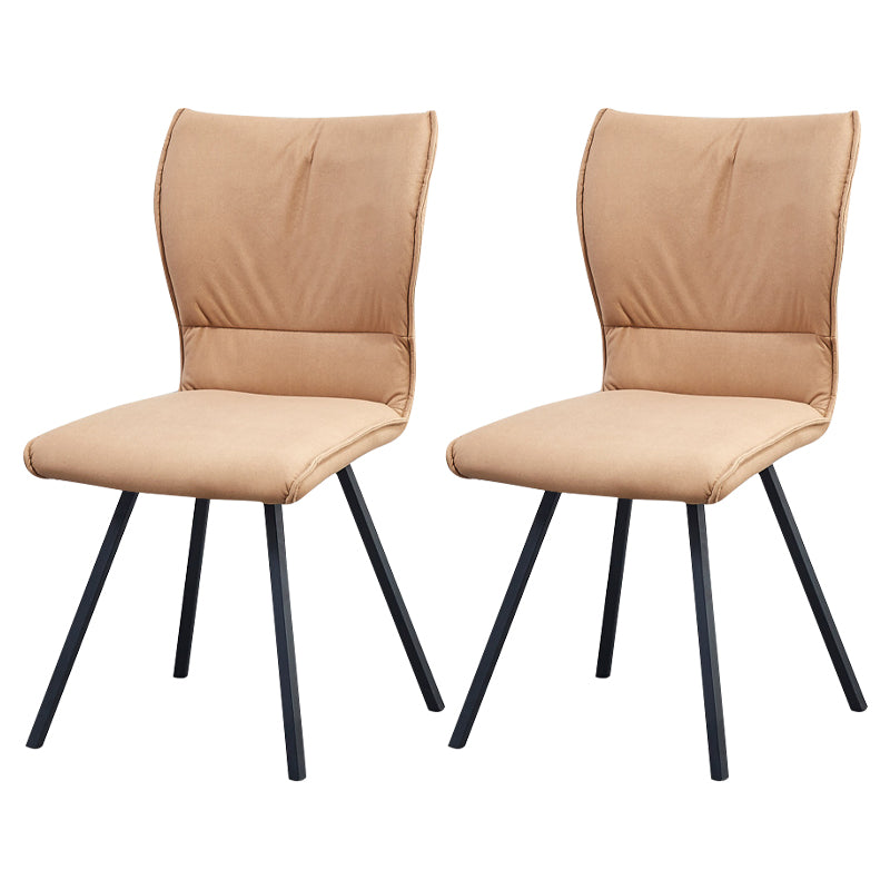 Chaise d'appoint rembourrée moderne, finition mate, chaise Parsons pour salle à manger