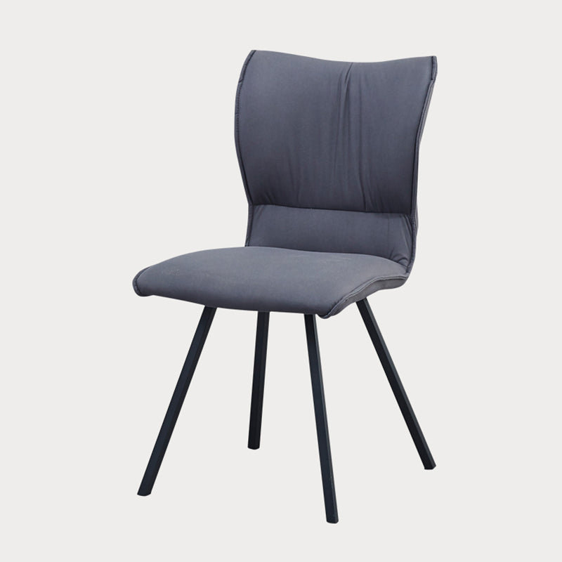 Chaise d'appoint rembourrée moderne, finition mate, chaise Parsons pour salle à manger