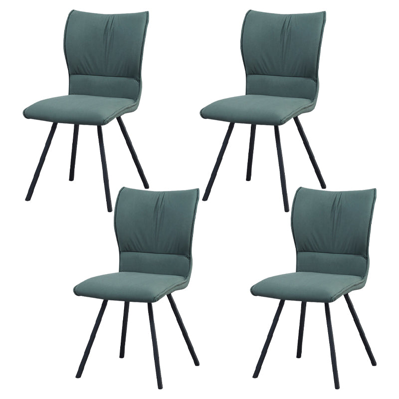 Chaise d'appoint rembourrée moderne, finition mate, chaise Parsons pour salle à manger