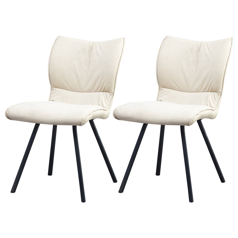 Chaise d'appoint rembourrée moderne, finition mate, chaise Parsons pour salle à manger