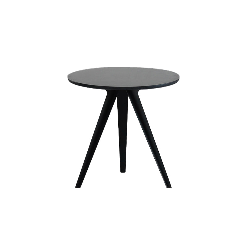 Contemporary Round Shape MDF Table Standard Kitchen Dining Table with Pedestal Base