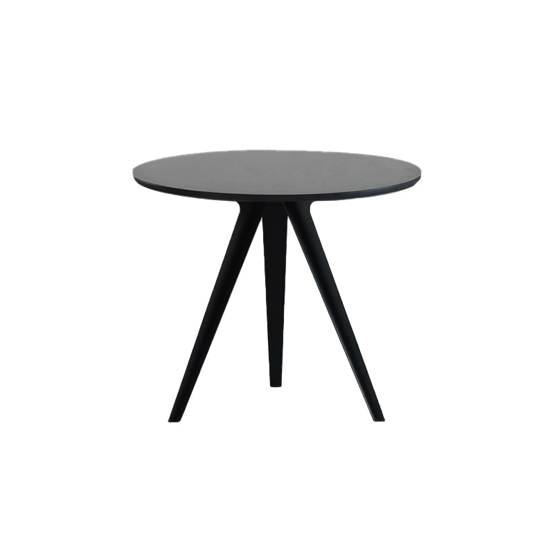 Contemporary Round Shape MDF Table Standard Kitchen Dining Table with Pedestal Base