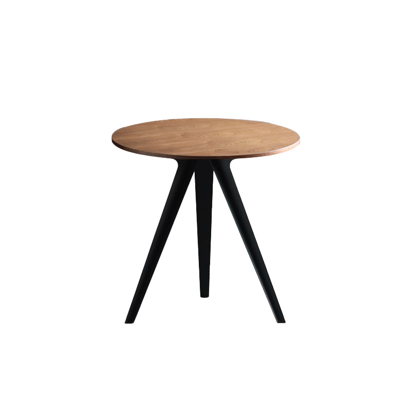 Contemporary Round Shape MDF Table Standard Kitchen Dining Table with Pedestal Base