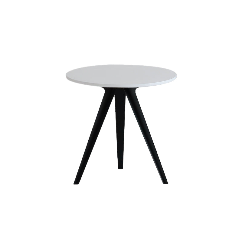 Contemporary Round Shape MDF Table Standard Kitchen Dining Table with Pedestal Base