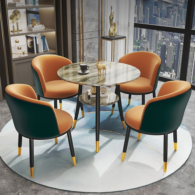 Round Dining Site Table Traditional Luxury 4-foot Stone Home Furniture