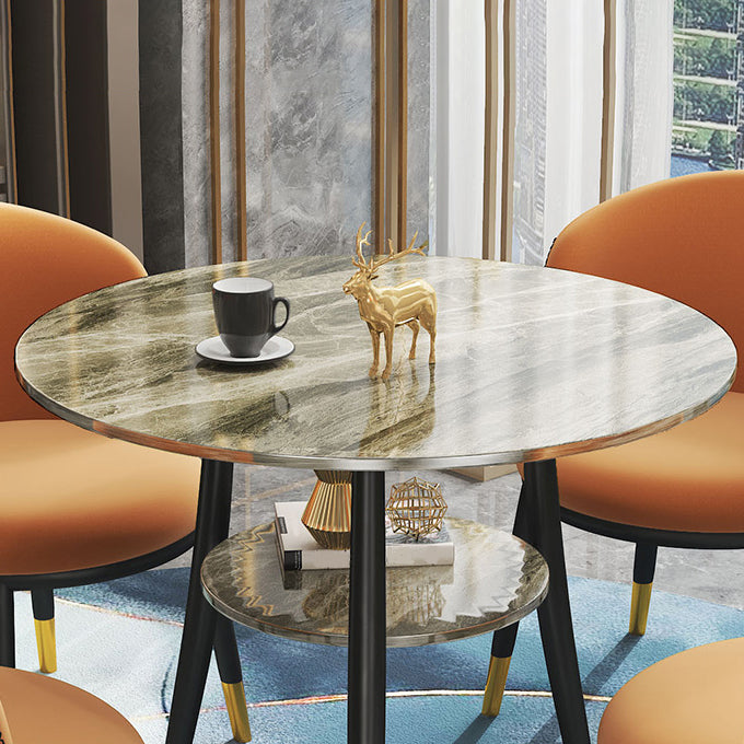 Round Dining Site Table Traditional Luxury 4-foot Stone Home Furniture