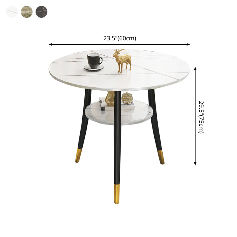 Round Dining Site Table Traditional Luxury 4-foot Stone Home Furniture