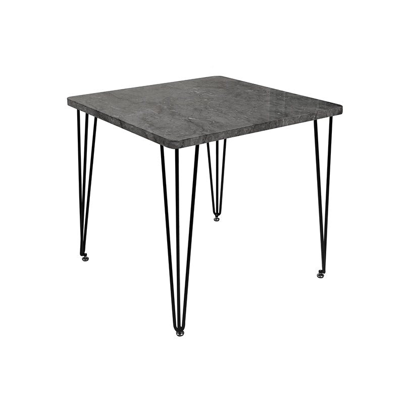 Mesa de comedor cuadrada de estilo industrial 4 Pegas Mesa de comedor para comedor para comedor