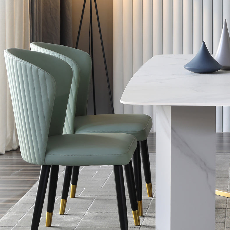 Traditional Luxury Dining Table White Rectangle Sintered Stone Dining Table for Home Use