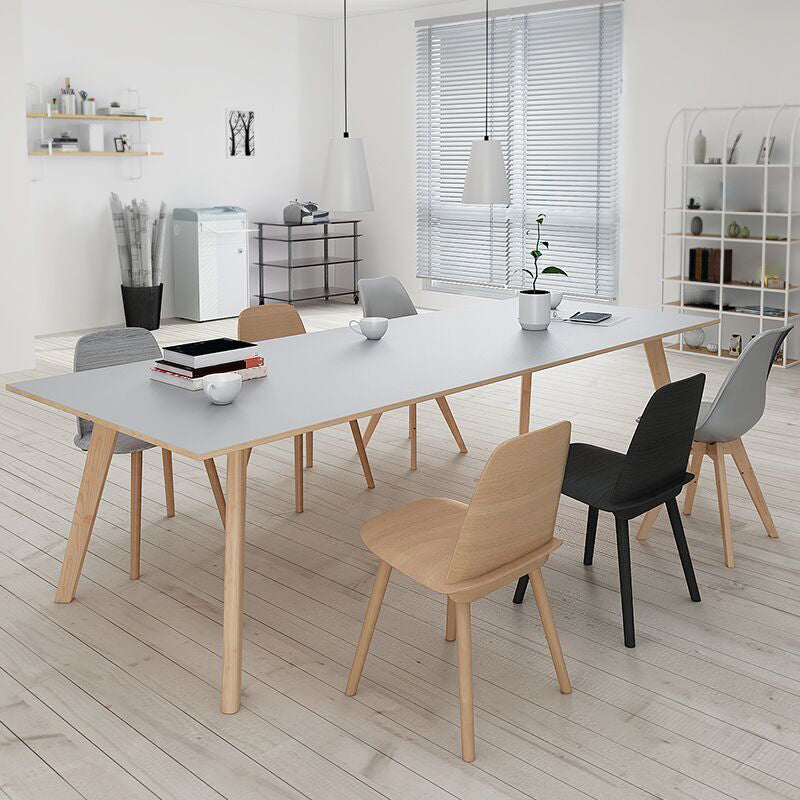 Rectángulo 4 patas muebles de madera sólida mesa de simplicidad para comedor