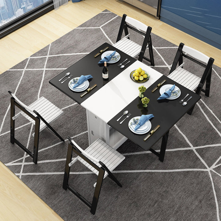 Mesa de comedor Mid-Century de 52,75 pulgadas, mesa rectangular de madera maciza para uso doméstico (solo mesa)